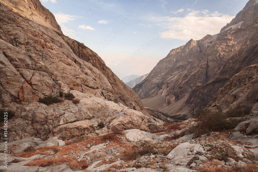 Mountain peaks in French Alps, Ecrins, France Mountain peaks in French Alps, Ecrins, France
