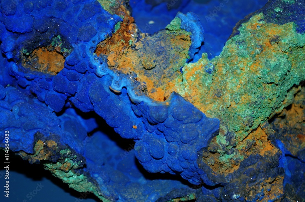 Blue and Green Mineral