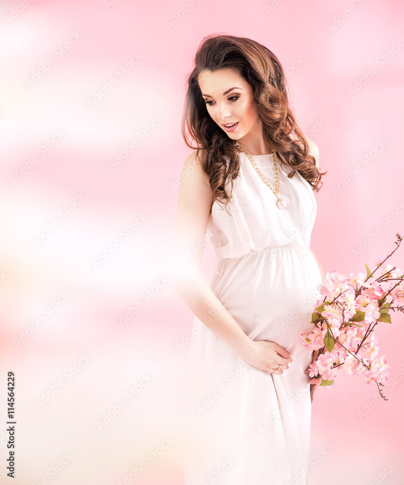 Portrait of a joyful pregnant lady Portrait of a joyful pregnant lady