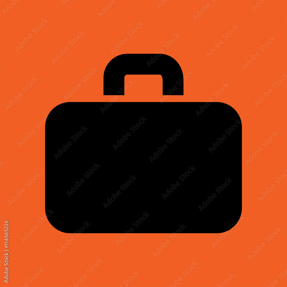 food dinning kitchen menu restaurant travel black icon simple on orange background food dinning kitchen menu restaurant travel black icon simple on orange background