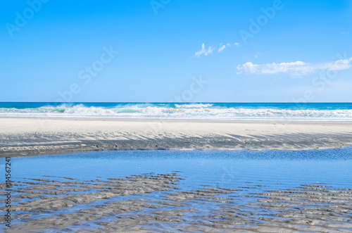 Karekare beach in New Zealand