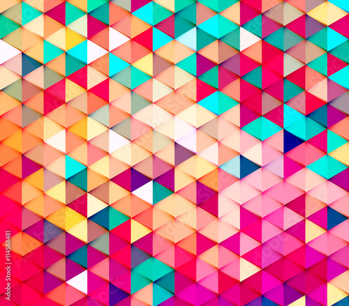 Abstract stylish geometric background with vibrant color tone