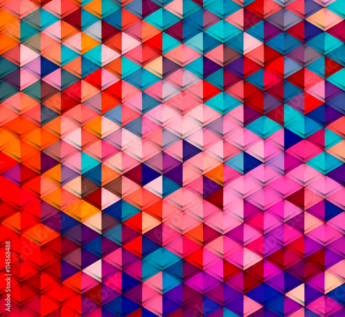 Abstract stylish geometric background with vibrant color tone