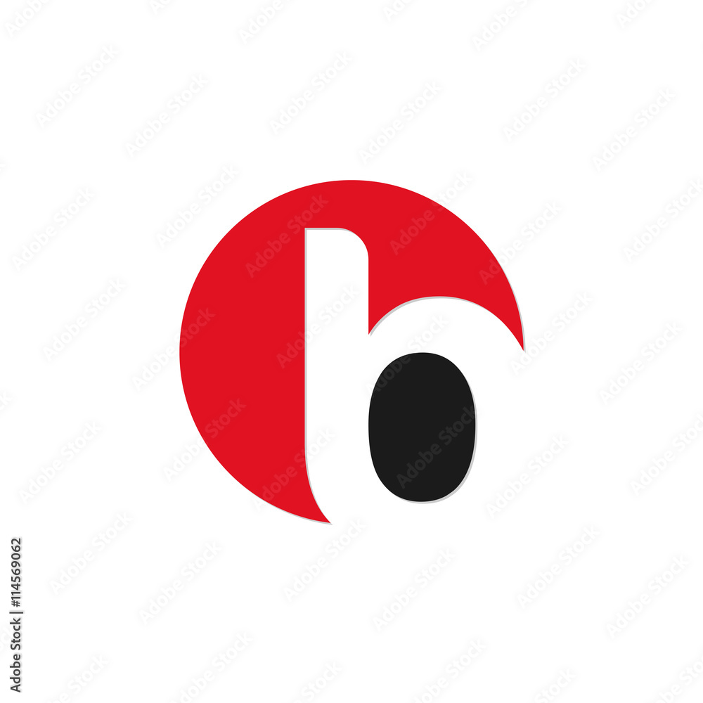 initial letter circle logo red initial letter circle logo red
