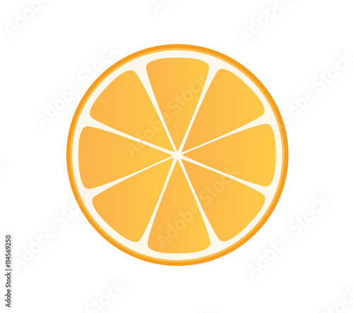 Simple orange slice