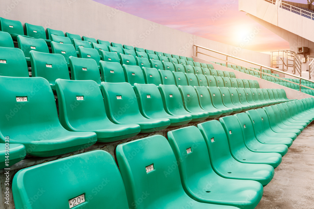 Fototapeta premium Empty seats in the stadium
