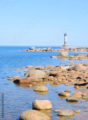 The lighthouse on the shore of Lake Ladoga.