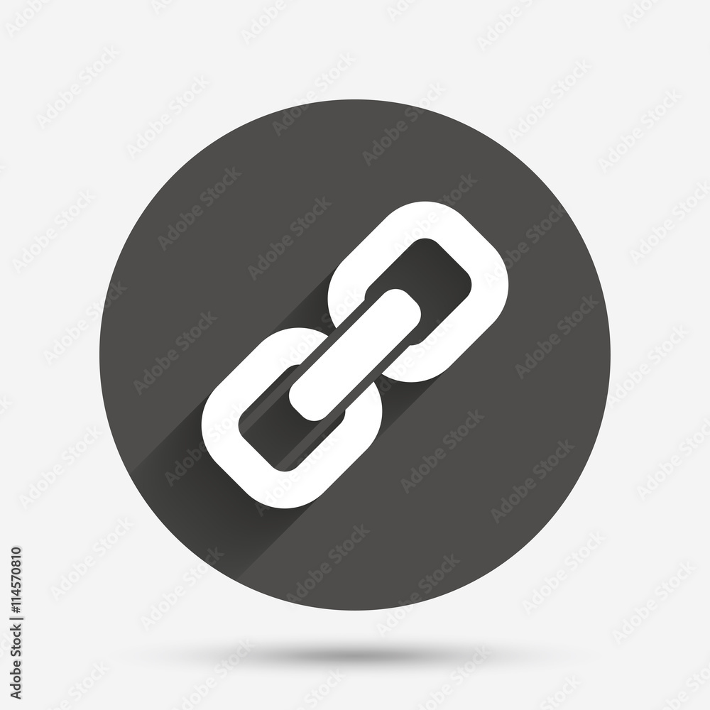 Link sign icon. Hyperlink symbol. Link sign icon. Hyperlink symbol.
