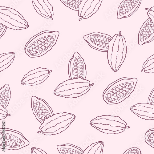 Vector pattern cacao