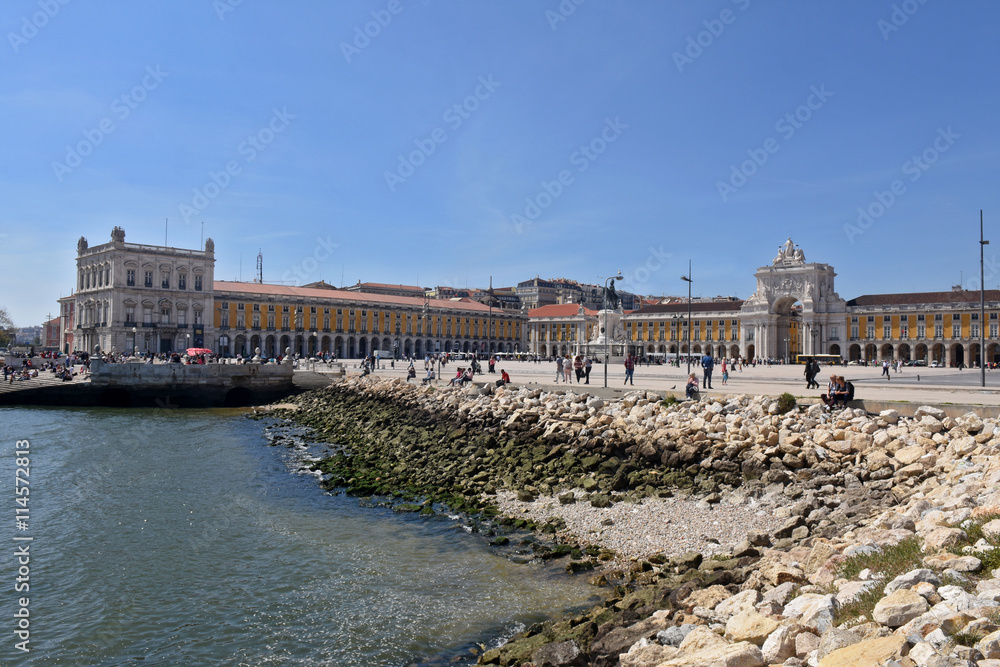 River and Commer square, Lisbon, Portugal