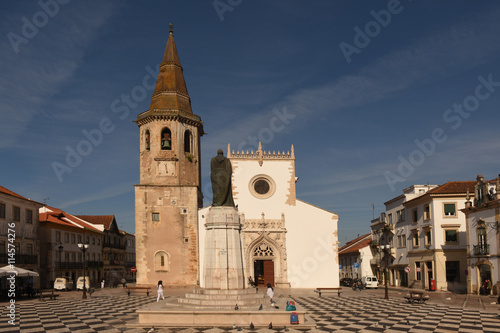 Church of Saint John the Baptist, Square, Tomar, Estremadura, Ribatejo, Portugal photo