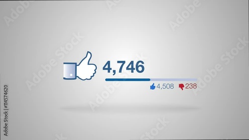 Like with Animation - Social Marketing 