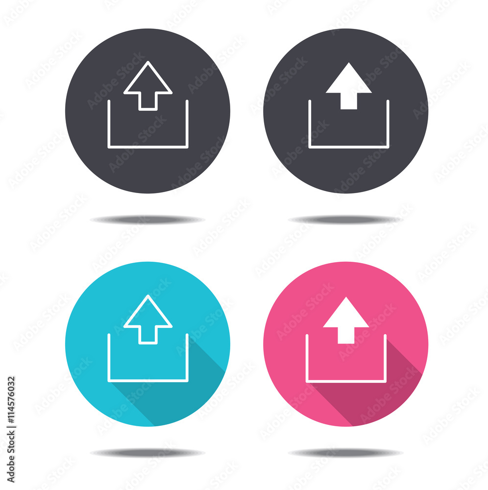 icon black pink and blue arrow up vector design icon black pink and blue arrow up vector design