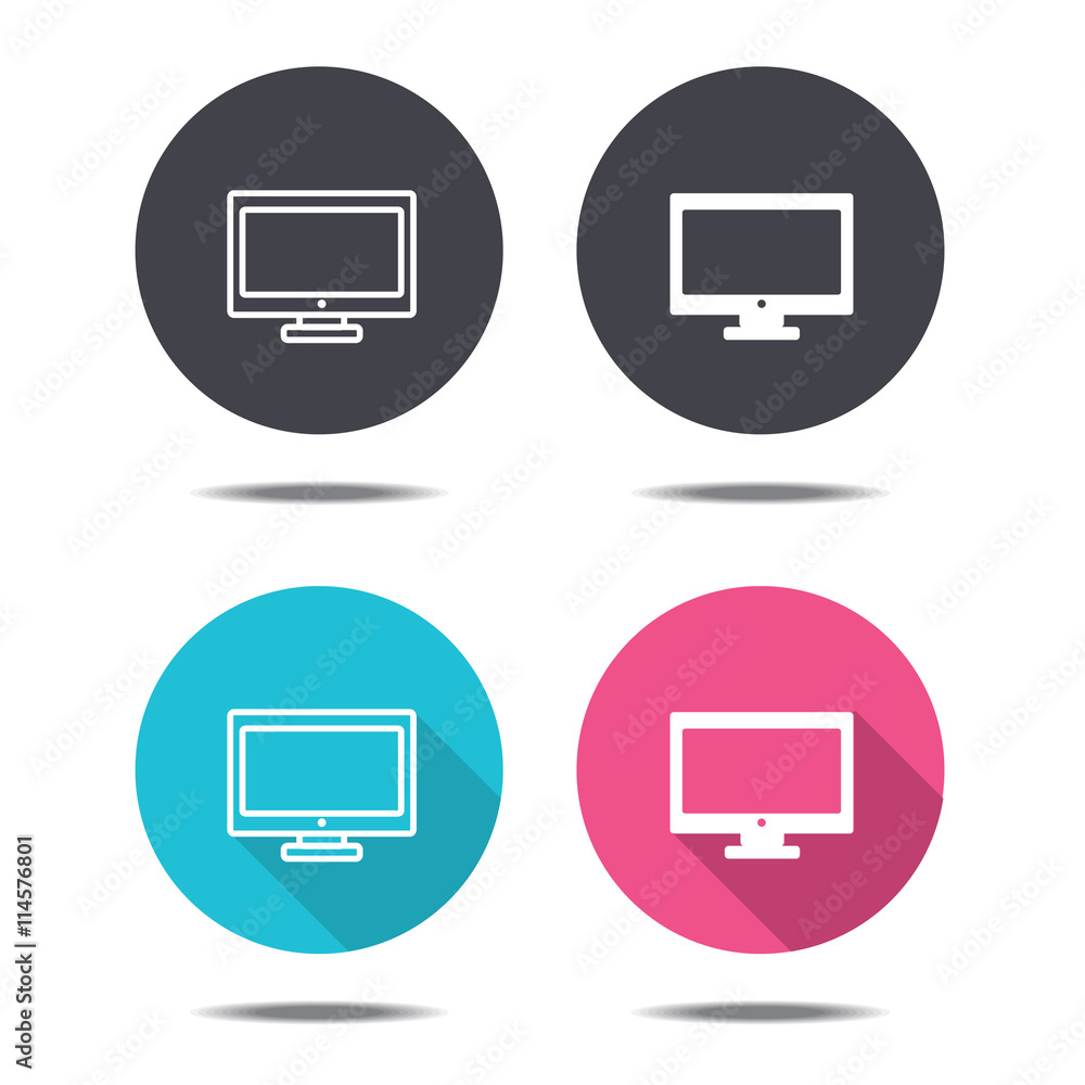 icon black pink and blue computer vector design icon black pink and blue computer vector design
