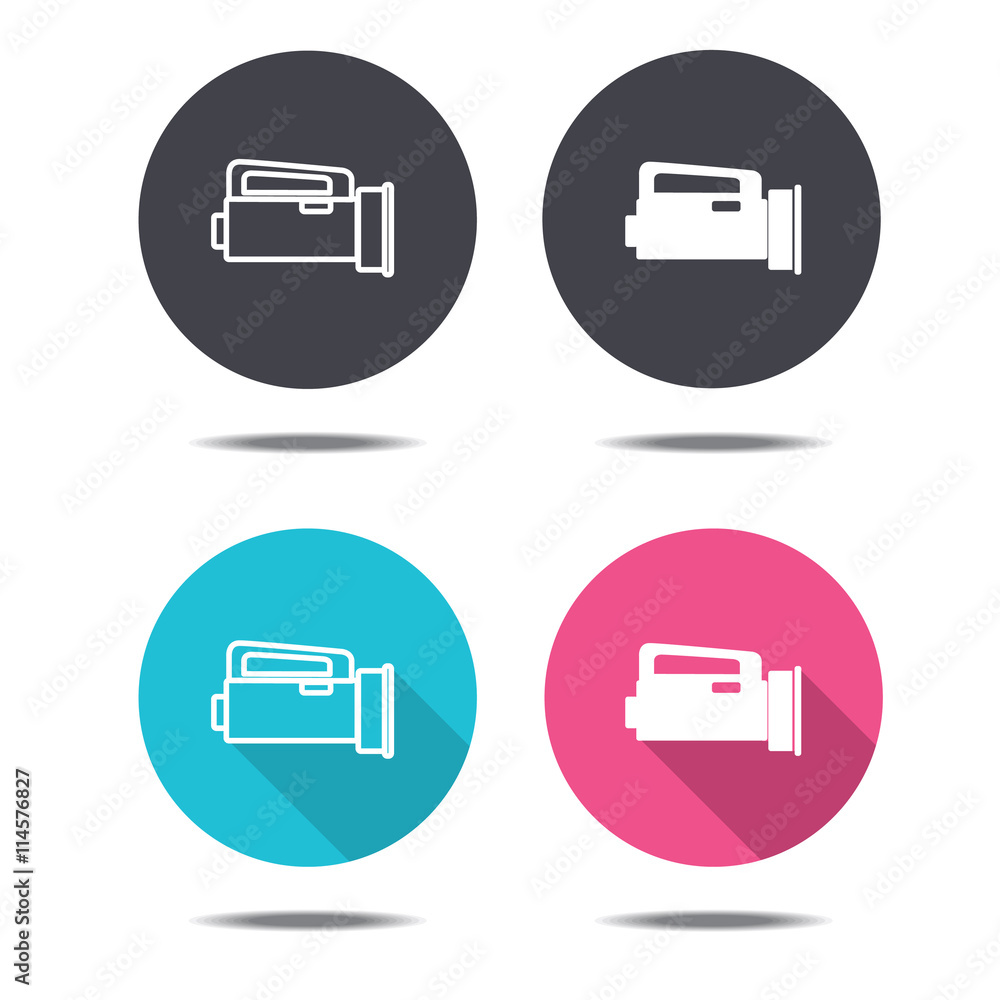 icon black pink and blue flashlight vector design icon black pink and blue flashlight vector design