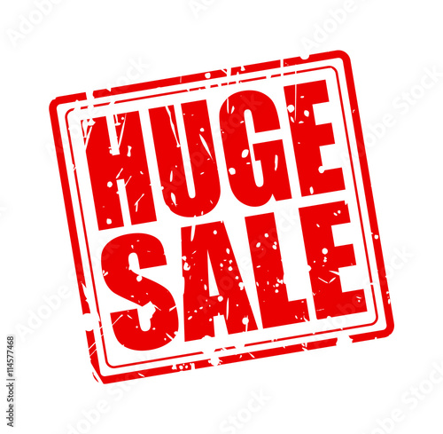 HUGE SALE RED STAMP TEXT