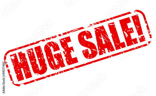 HUGE SALE RED STAMP TEXT