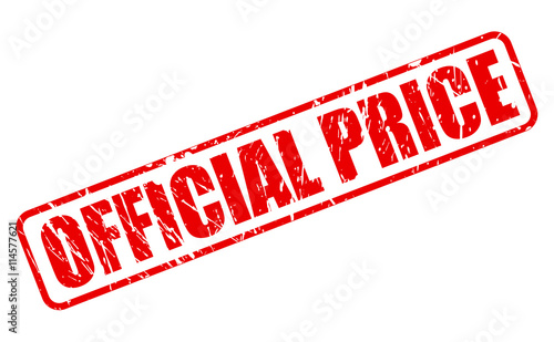 OFFICIAL PRICE RED STAMP TEXT