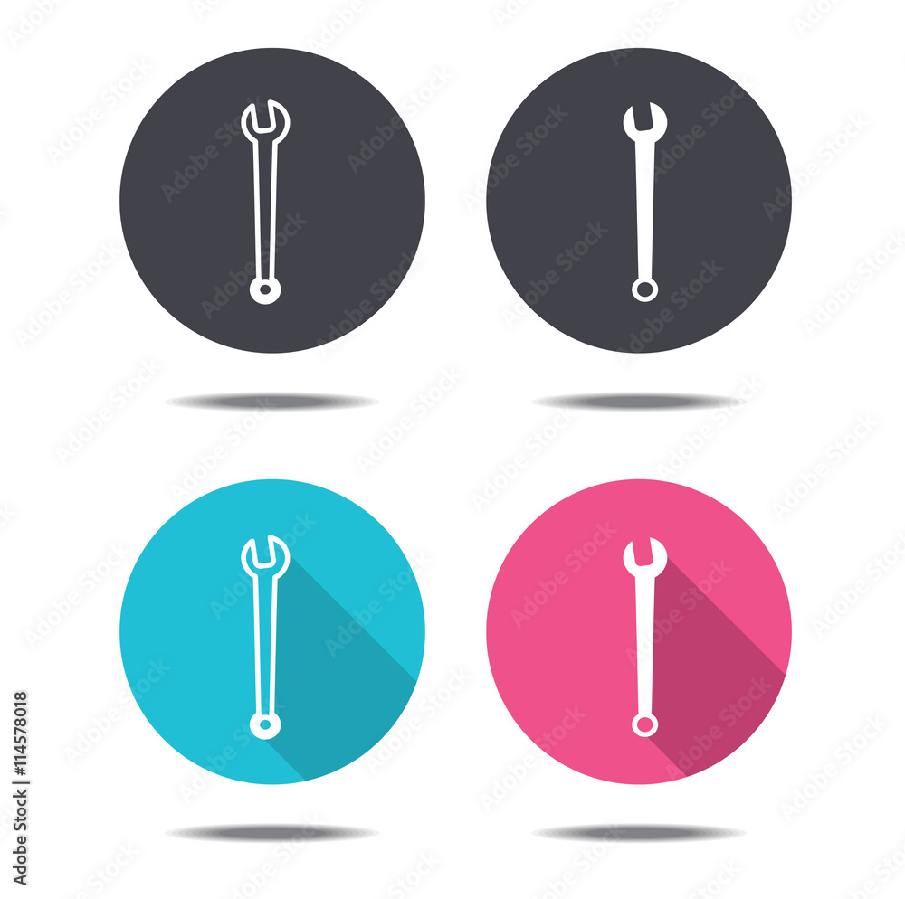 icon black pink and blue wrench vector design 2 icon black pink and blue wrench vector design 2