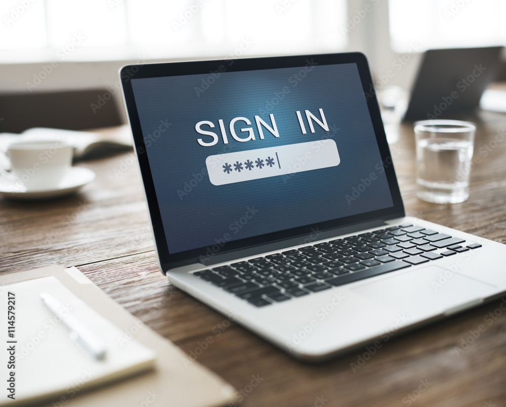 Security Sign Log In Up Password Secret Concept Security Sign Log In Up Password Secret Concept