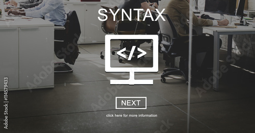 Vászonkép Syntax Coding Algorithm Programmimg Software Concept