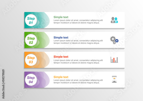 Infographic banners Templates for Business.Vector design element