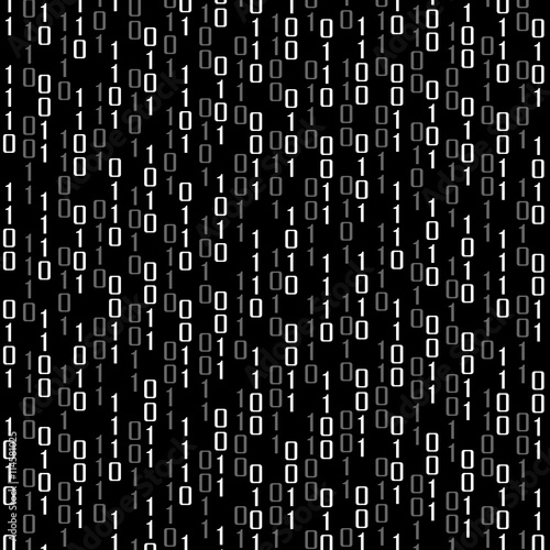 Abstract technology background with binary computer code