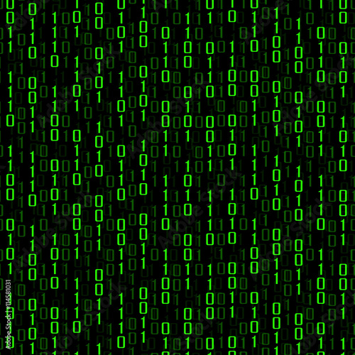 Abstract technology background with binary computer code © vladystock