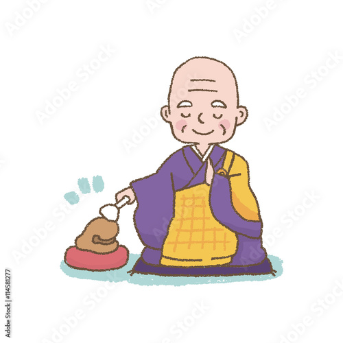 お坊さん　イラスト