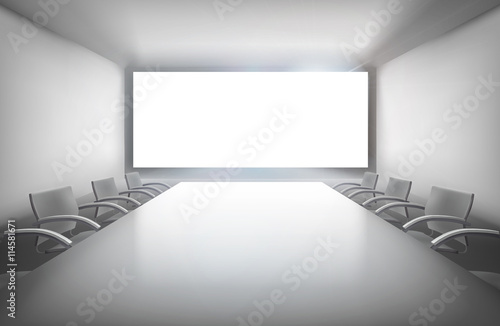 Conference room. Vector illustration.