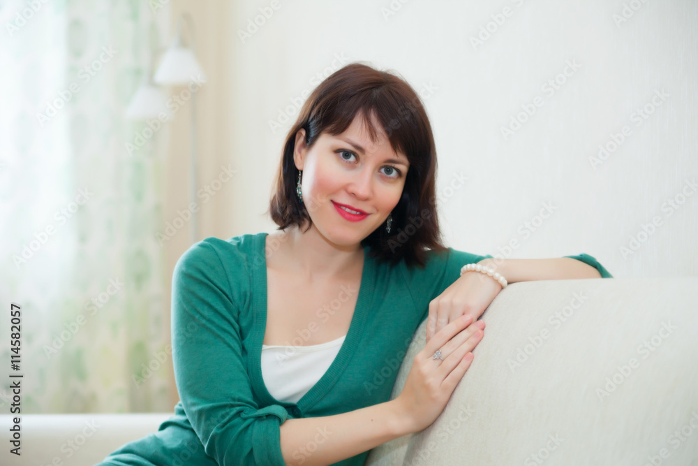 Girl resting on couch Girl resting on couch