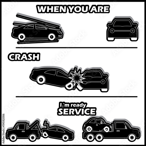 Car crash and accident