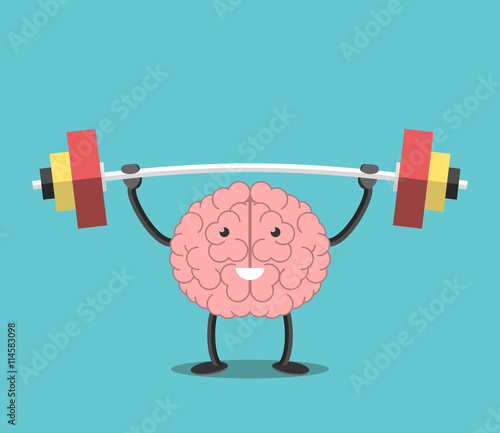 Strong brain with barbell