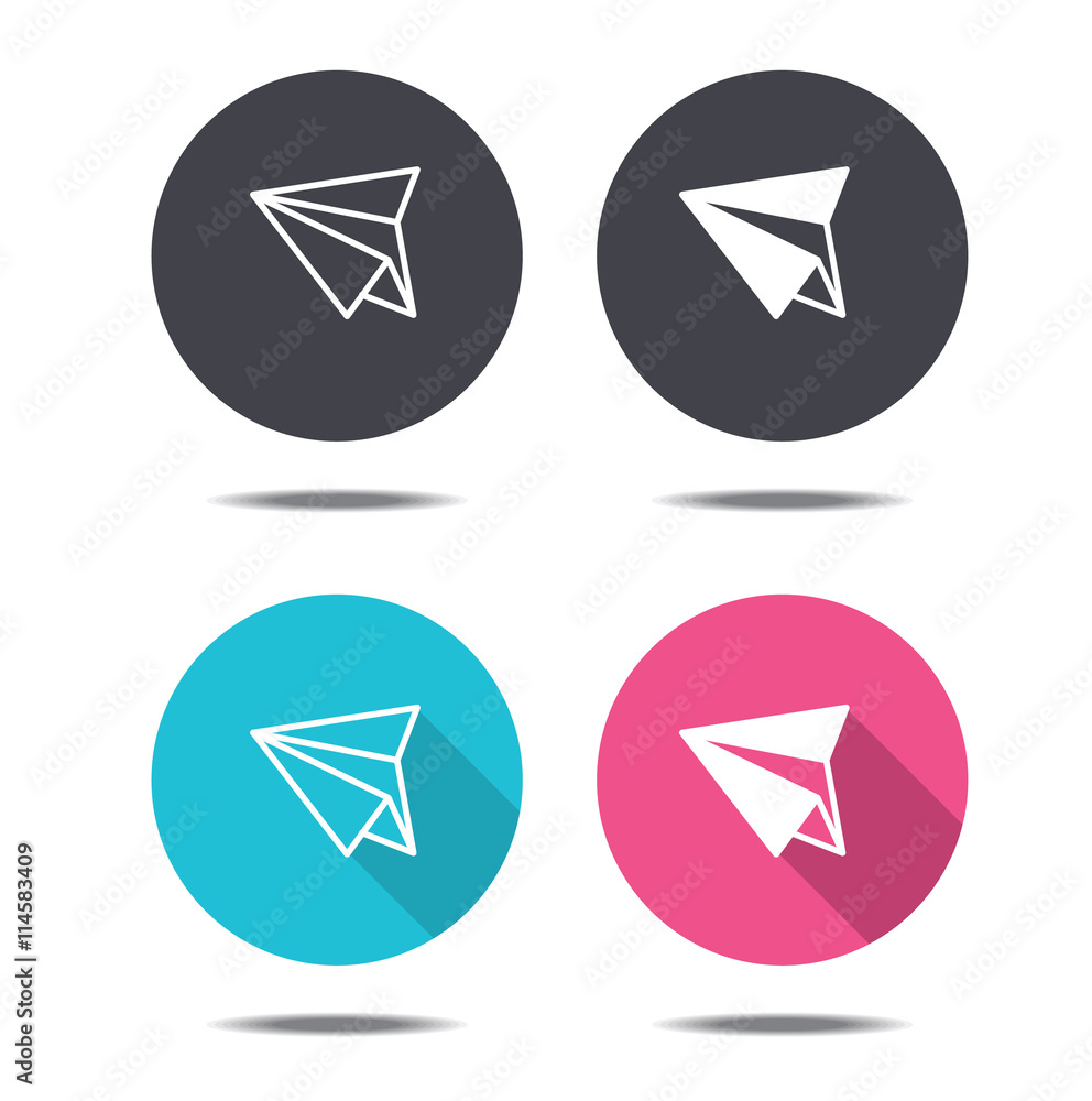 icon design paper plane icon design paper plane