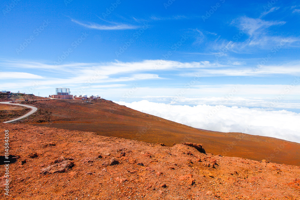 Colorful slope of Haleakala Crater - Haleakala National Park, Maui, Hawaii