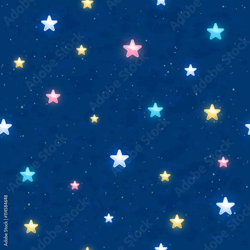 Seamless sky background with stars