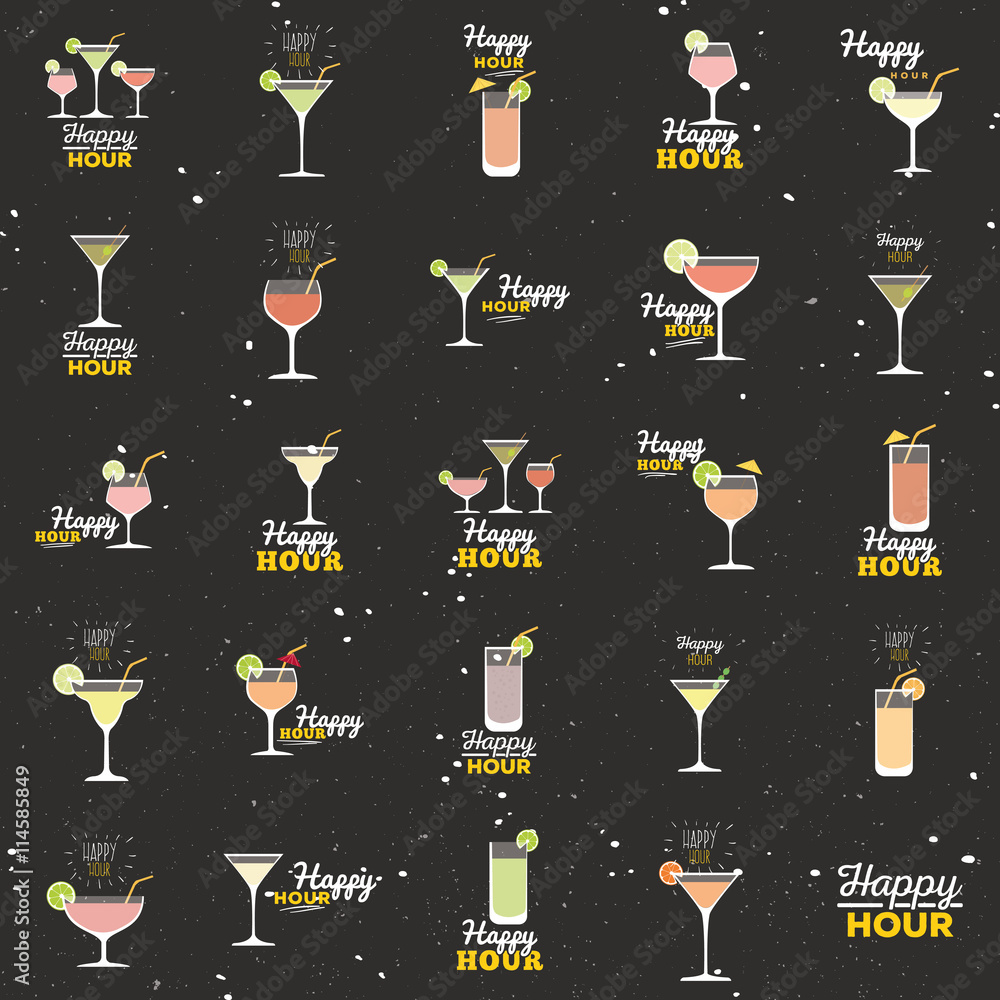 Fotografie Happy hour labels