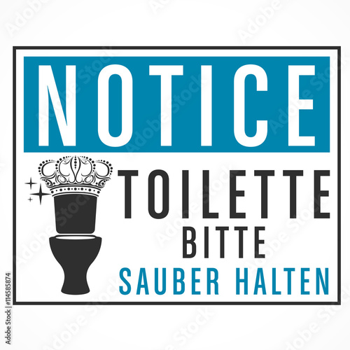 toilettes propre,affiche