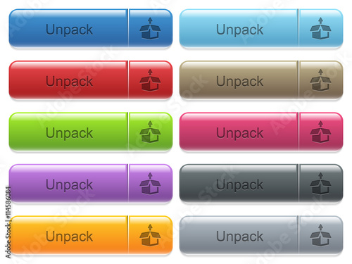 Unpack captioned menu button set