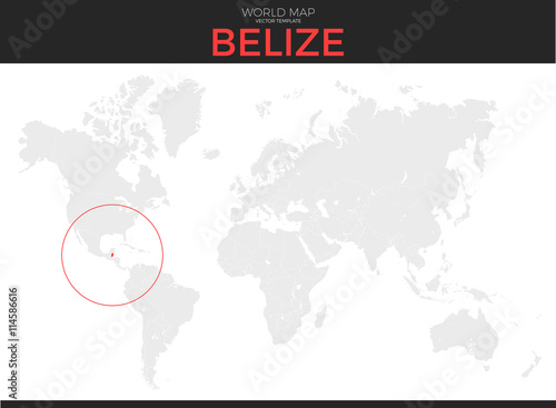 Belize Location Map