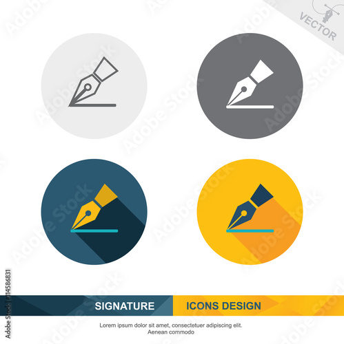 Wallpaper Mural SIGNATURE icon vector design Torontodigital.ca