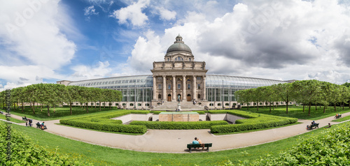 Panoramic view of Bayerische Staatskanzlei, Munich. June 2016