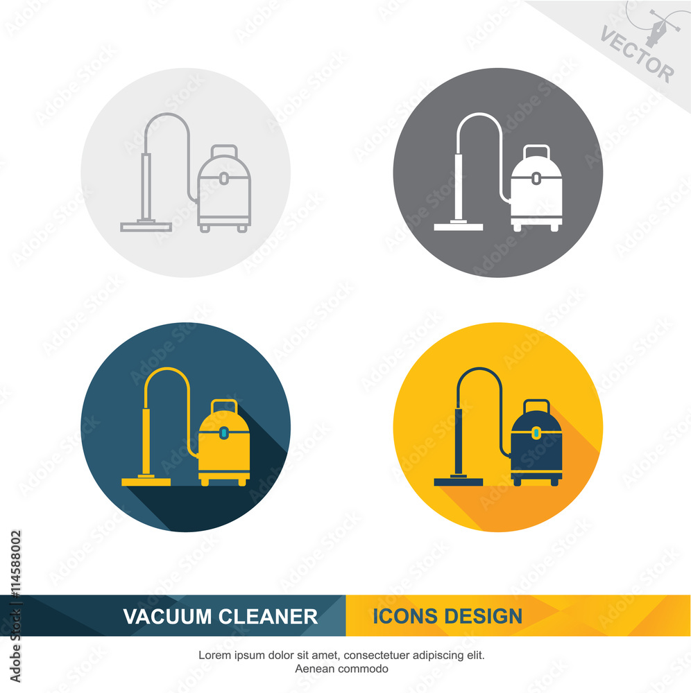 VACUUM CLEANER icon vector design VACUUM CLEANER icon vector design