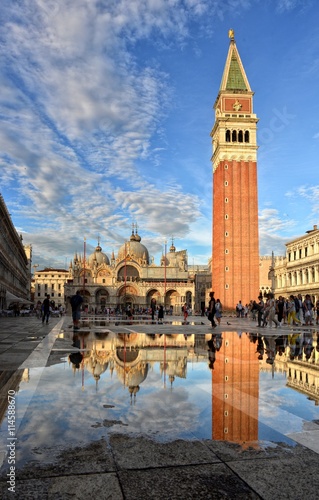 Venice, San Marco after rain. 