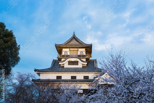 Wallpaper Mural Inuyama castle historic building landmark in spring with beautif Torontodigital.ca