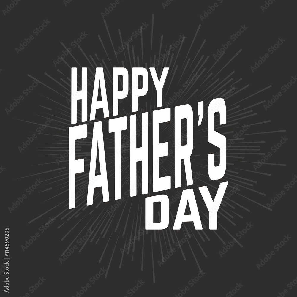 Obraz premium father day label