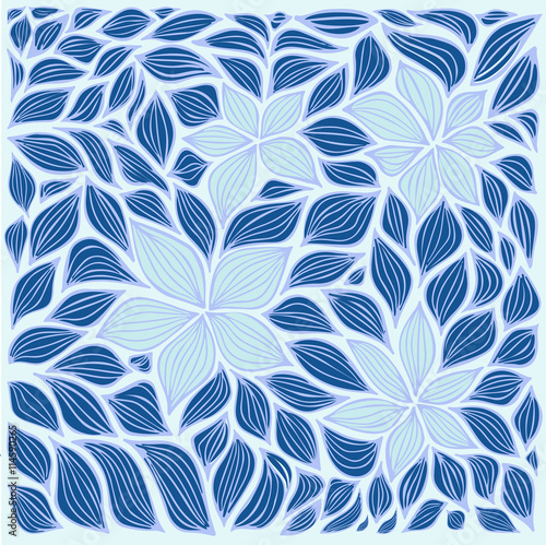 stock vector abstract leaf and flowers elements set. summer desi