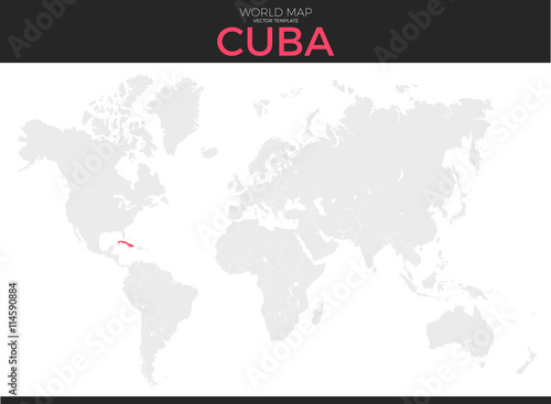 Republic of Cuba Location Map