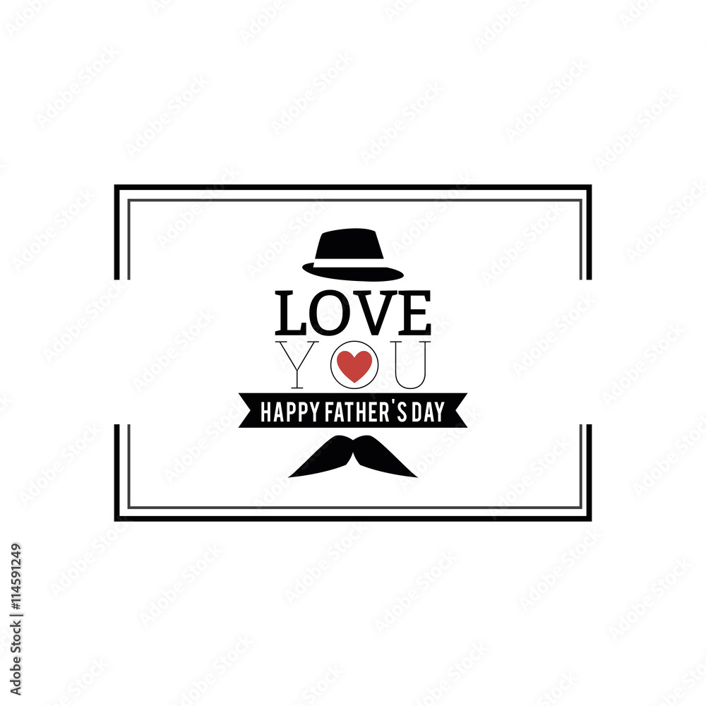 Naklejka premium father day label