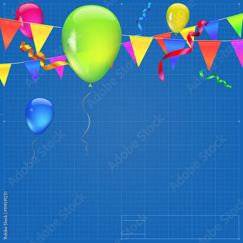 Festive background with flags